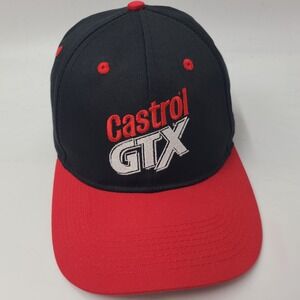 Castrol Hat Snapback Black‎ Red GTX Drive Hard Racing Motor Oil Logo Casual Men